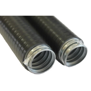 Фотография товара 'Гофроматика zeta42912 Металлорукав в пвх изоляции МПГ нг HF 25 (50 м/уп.)'