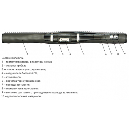 Фотография товара 'Nzeta zeta20855 Муфта 4 СТП-1 (35-50)-РК с соединителями ЗЭТАРУС'